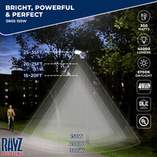 Load image into Gallery viewer, 150W LED Shoebox Parking Lot, Street Light with Inbuilt Multifunction Motion Sensor