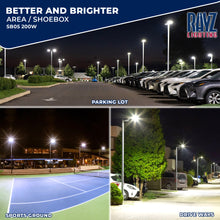 Load image into Gallery viewer, 200W LED Shoebox Area Light - Parking Lot/Street Light