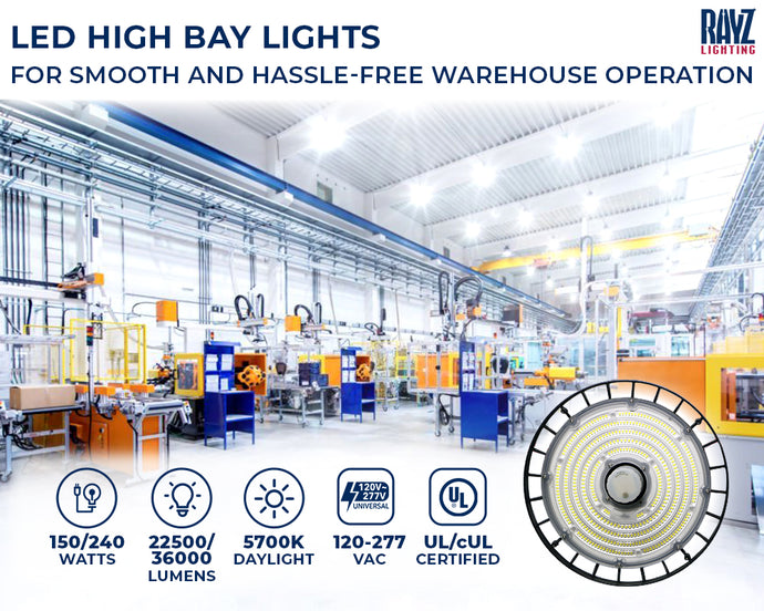 Install LED High Bay Lights For Smooth and Hassle-Free Warehouse Operation!