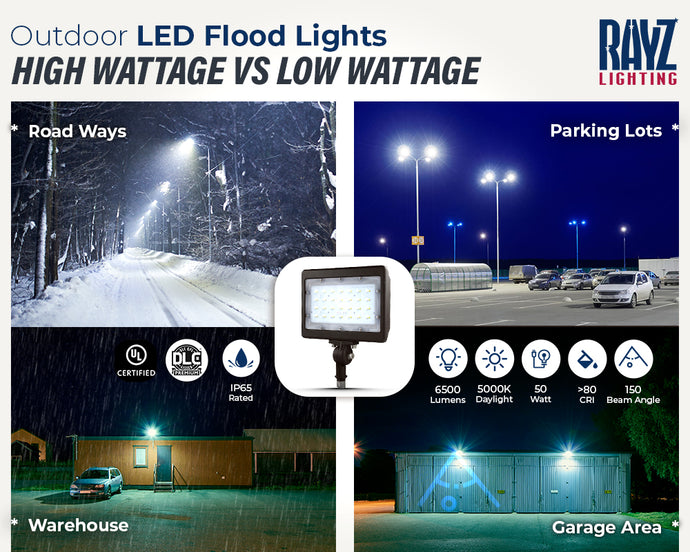 Outdoor LED Flood Lights - A Comprehensive Guide Of High Wattage Vs. Low Wattage!