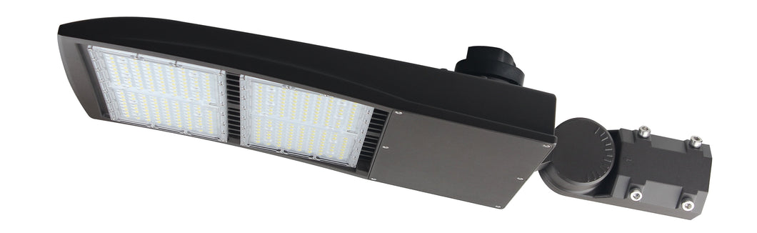 LED Shoebox Light, LED Parking Lot Light, AM Bracket, LED Street Light 300w, 39,200 LM, 5000k, IP65 AC 100-277Vac, UL, cUL, DLC Replaces 1000w Metal Halide - Rayz lighting INC  00