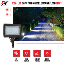 Load image into Gallery viewer, LED Back Yard Knuckle Mount Flood Light
