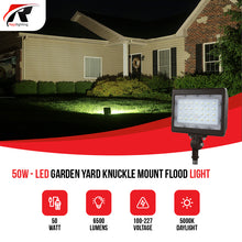 Load image into Gallery viewer, 50W - LED Garden Yard Knuckle Mount Flood Light
