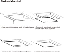 Load image into Gallery viewer, Surface Mount Kit for 2x2FT LED Troffer Flat Panel Drop Ceiling Light - Rayz lighting INC 01
